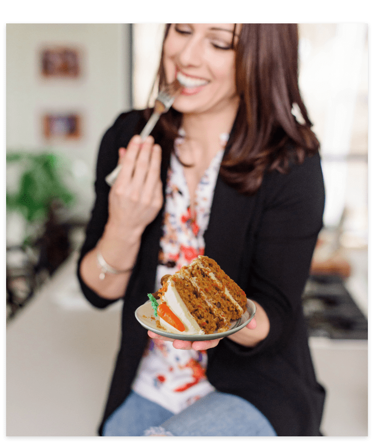 Health Coach Eating Carrot Cake | Shelby McDaniel